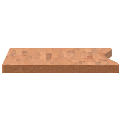 vidaXL Desk Top 100x(55-60)x4 cm Solid Wood Beech