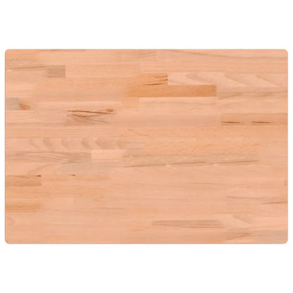 vidaXL Desk Top 80x55x2.5 cm Solid Wood Beech