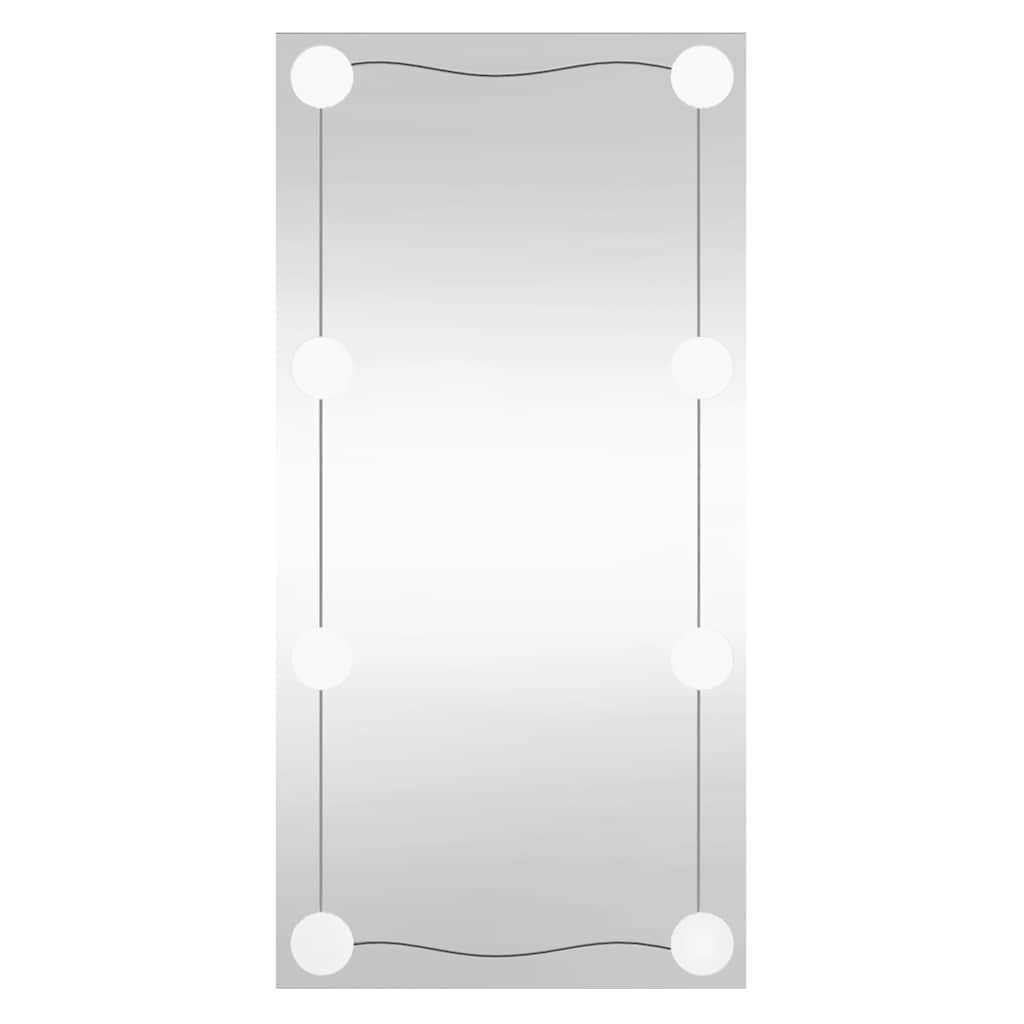 vidaXL Wall Mirror with LED Lights 30x60 cm Glass Rectangle