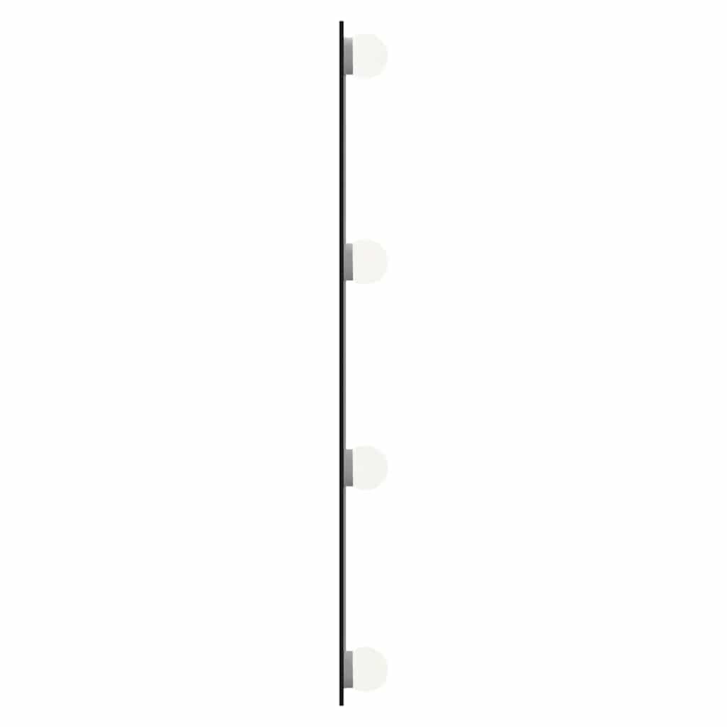 vidaXL Wall Mirror with LED Lights 30x60 cm Glass Rectangle
