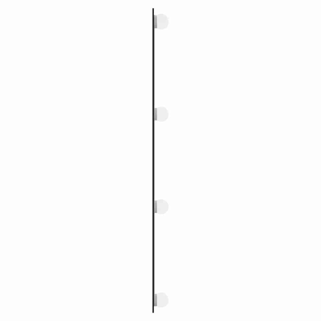 vidaXL Wall Mirror with LED Lights 30x80 cm Glass Rectangle