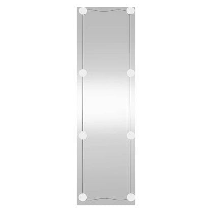 vidaXL Wall Mirror with LED Lights 30x100 cm Glass Rectangle