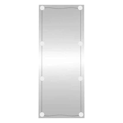 vidaXL Wall Mirror with LED Lights 40x100 cm Glass Rectangle