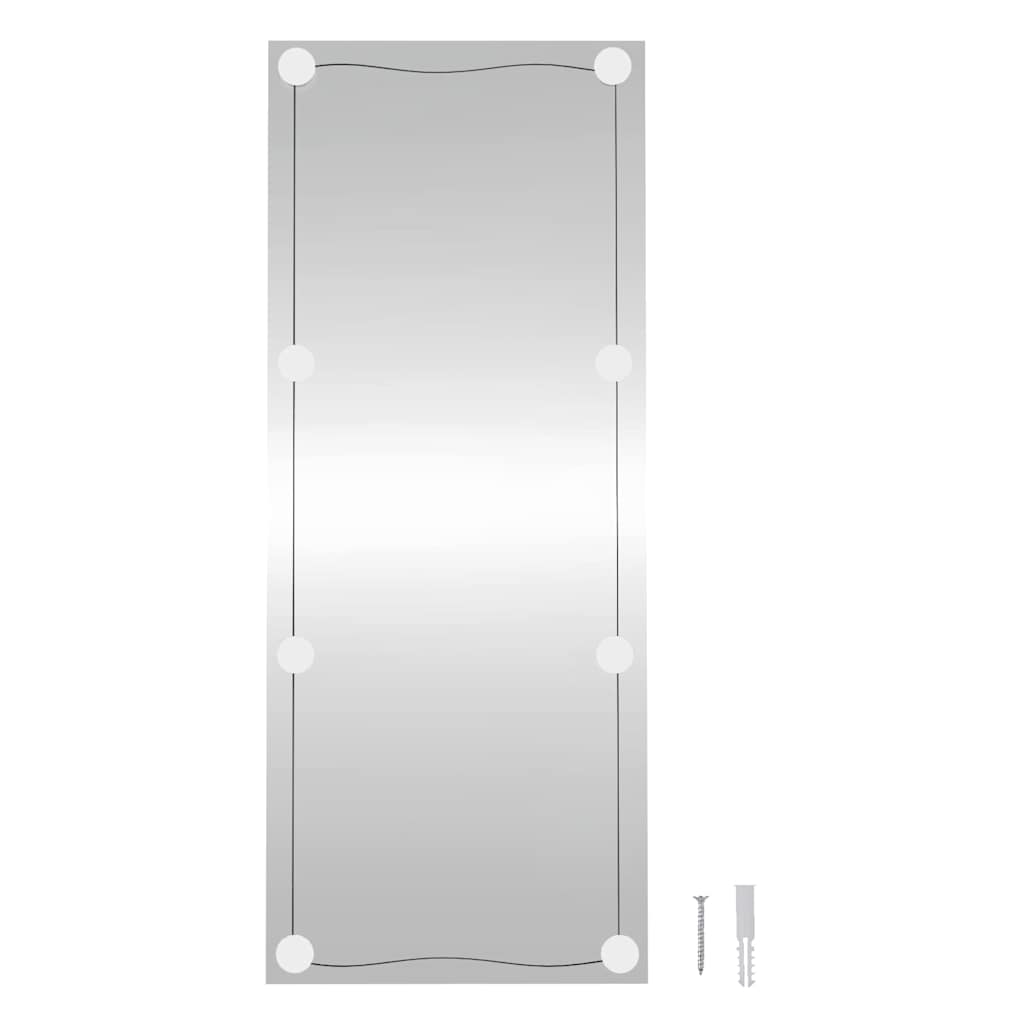 vidaXL Wall Mirror with LED Lights 40x100 cm Glass Rectangle
