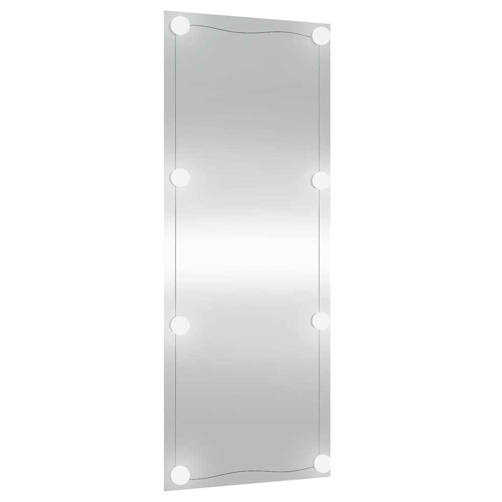 vidaXL Wall Mirror with LED Lights 40x100 cm Glass Rectangle