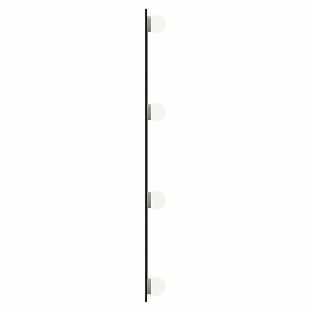 vidaXL Wall Mirror with LED Lights 50x60 cm Glass Rectangle