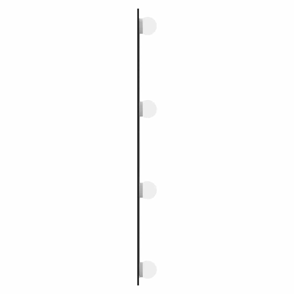 vidaXL Wall Mirror with LED Lights 50x80 cm Glass Rectangle