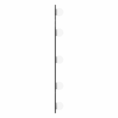 vidaXL Wall Mirror with LED Lights 20x50 cm Glass Oval