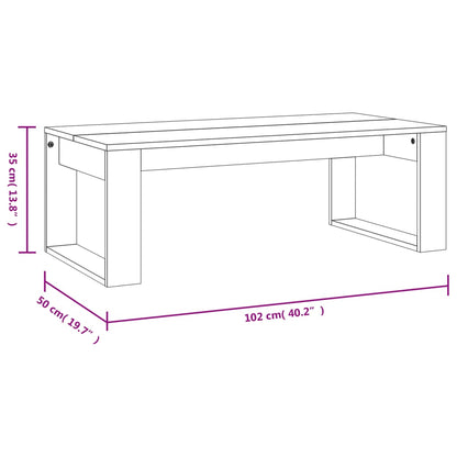 vidaXL Coffee Table Sonoma Oak 102x50x35 cm Engineered Wood