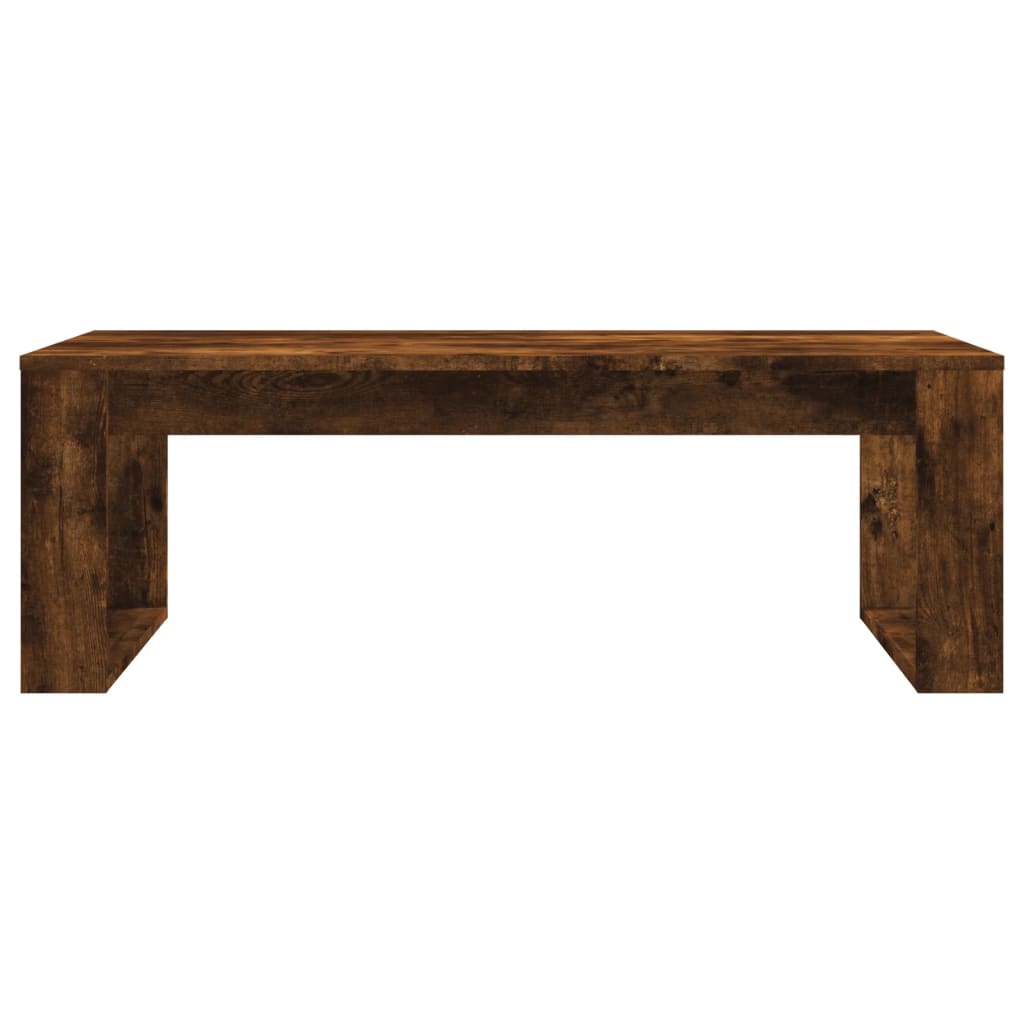 vidaXL Coffee Table Smoked Oak 102x50x35 cm Engineered Wood