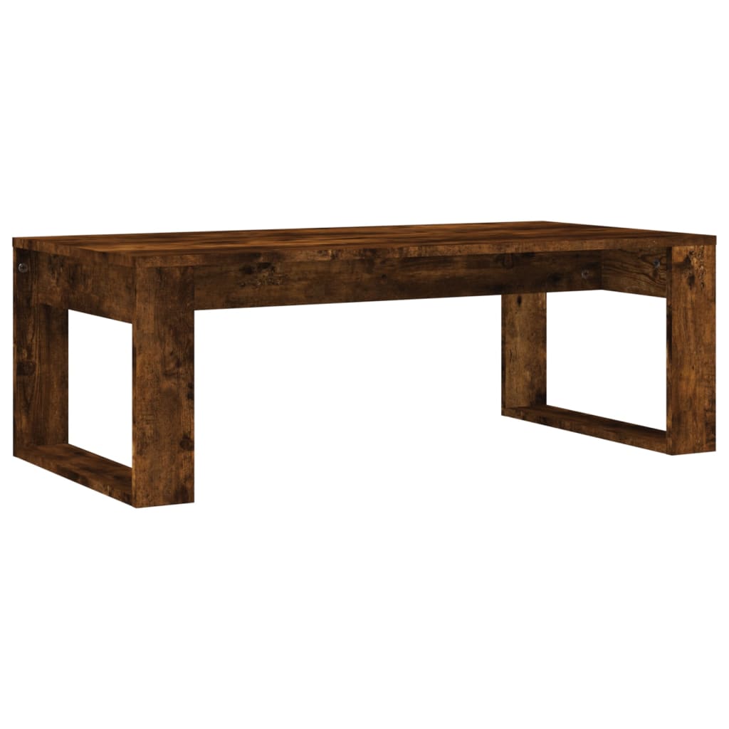 vidaXL Coffee Table Smoked Oak 102x50x35 cm Engineered Wood