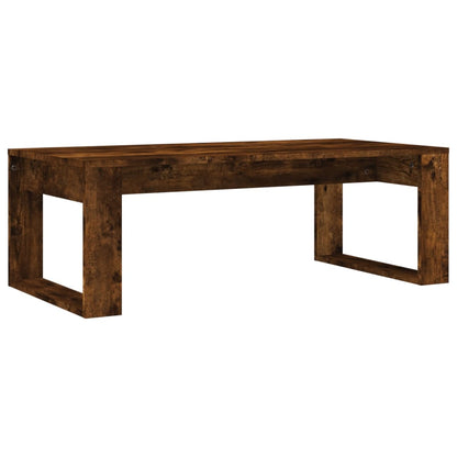 vidaXL Coffee Table Smoked Oak 102x50x35 cm Engineered Wood