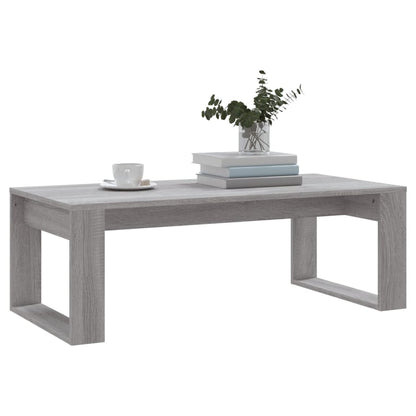 vidaXL Coffee Table Grey Sonoma 102x50x35 cm Engineered Wood