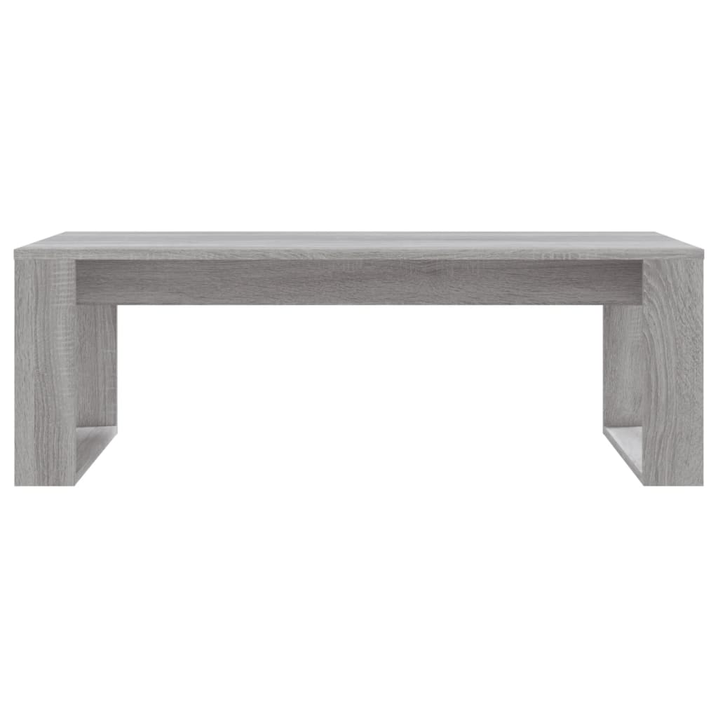 vidaXL Coffee Table Grey Sonoma 102x50x35 cm Engineered Wood