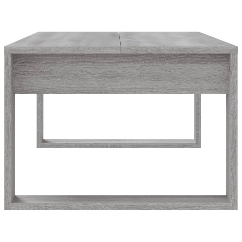 vidaXL Coffee Table Grey Sonoma 102x50x35 cm Engineered Wood