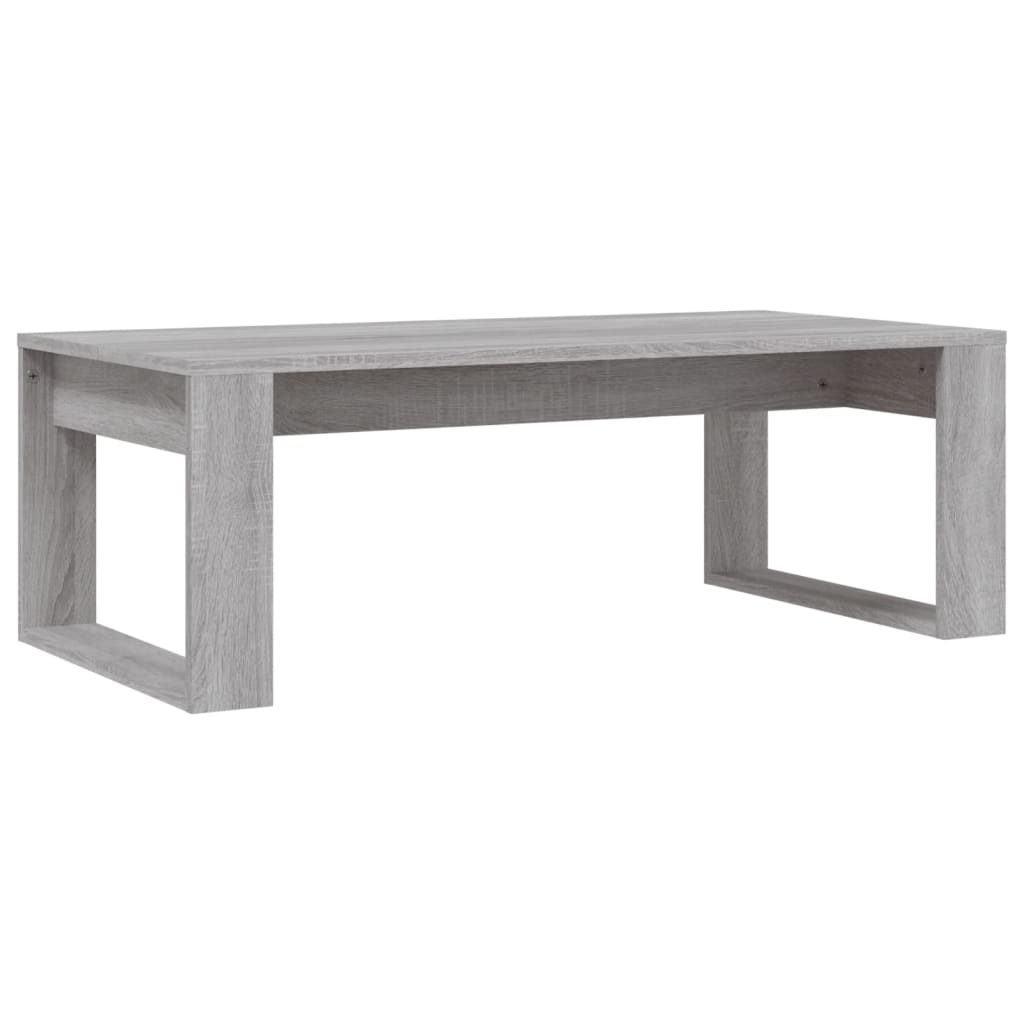 vidaXL Coffee Table Grey Sonoma 102x50x35 cm Engineered Wood