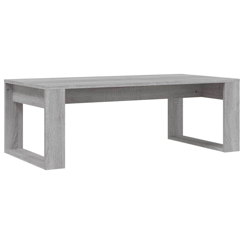 vidaXL Coffee Table Grey Sonoma 102x50x35 cm Engineered Wood