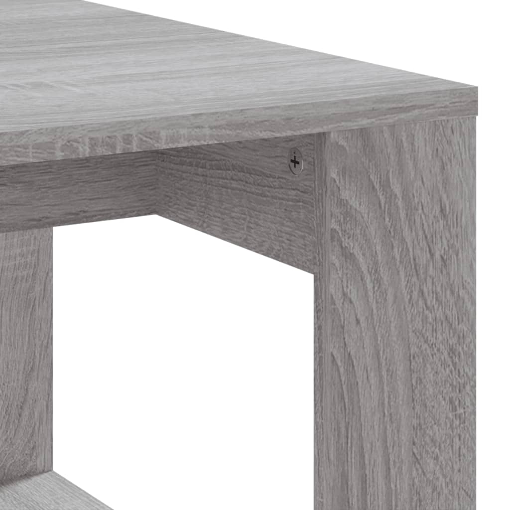 vidaXL Coffee Table Grey Sonoma 102x50x35 cm Engineered Wood