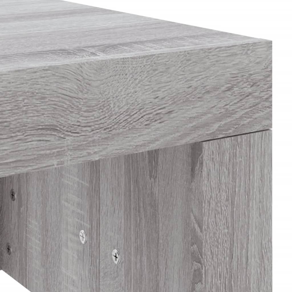 vidaXL Coffee Table Grey Sonoma 102x50x36 cm Engineered Wood