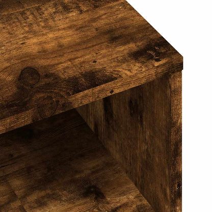 vidaXL TV Cabinet Smoked Oak 120x34x37 cm Engineered Wood