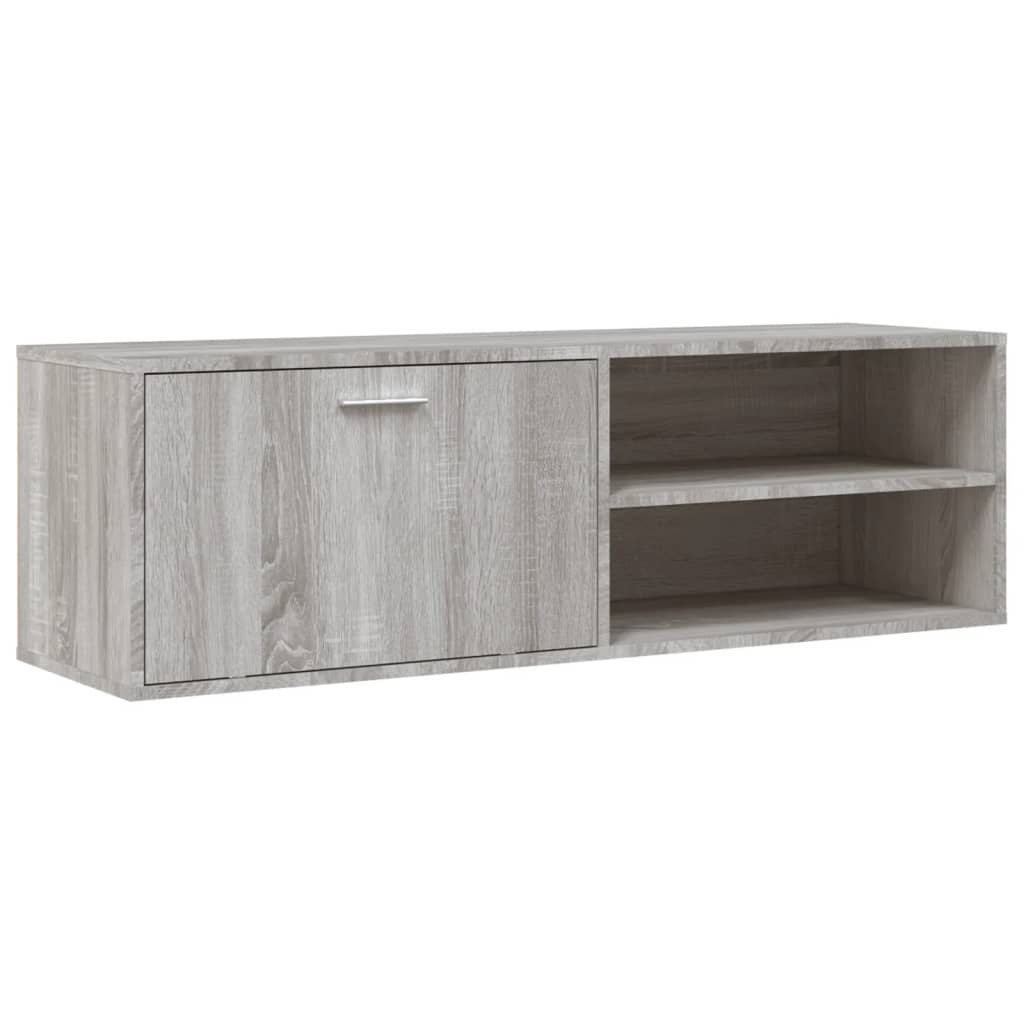 vidaXL TV Cabinet Grey Sonoma 120x34x37 cm Engineered Wood