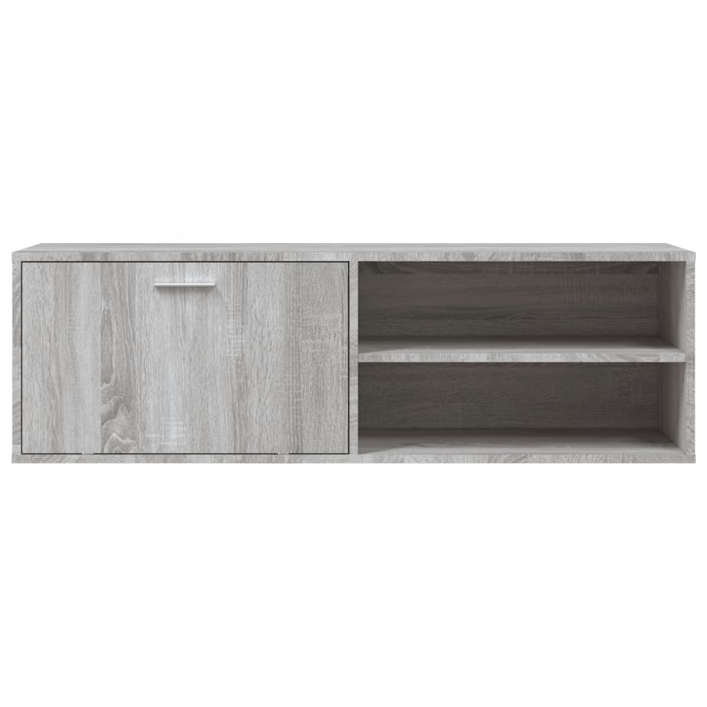 vidaXL TV Cabinet Grey Sonoma 120x34x37 cm Engineered Wood
