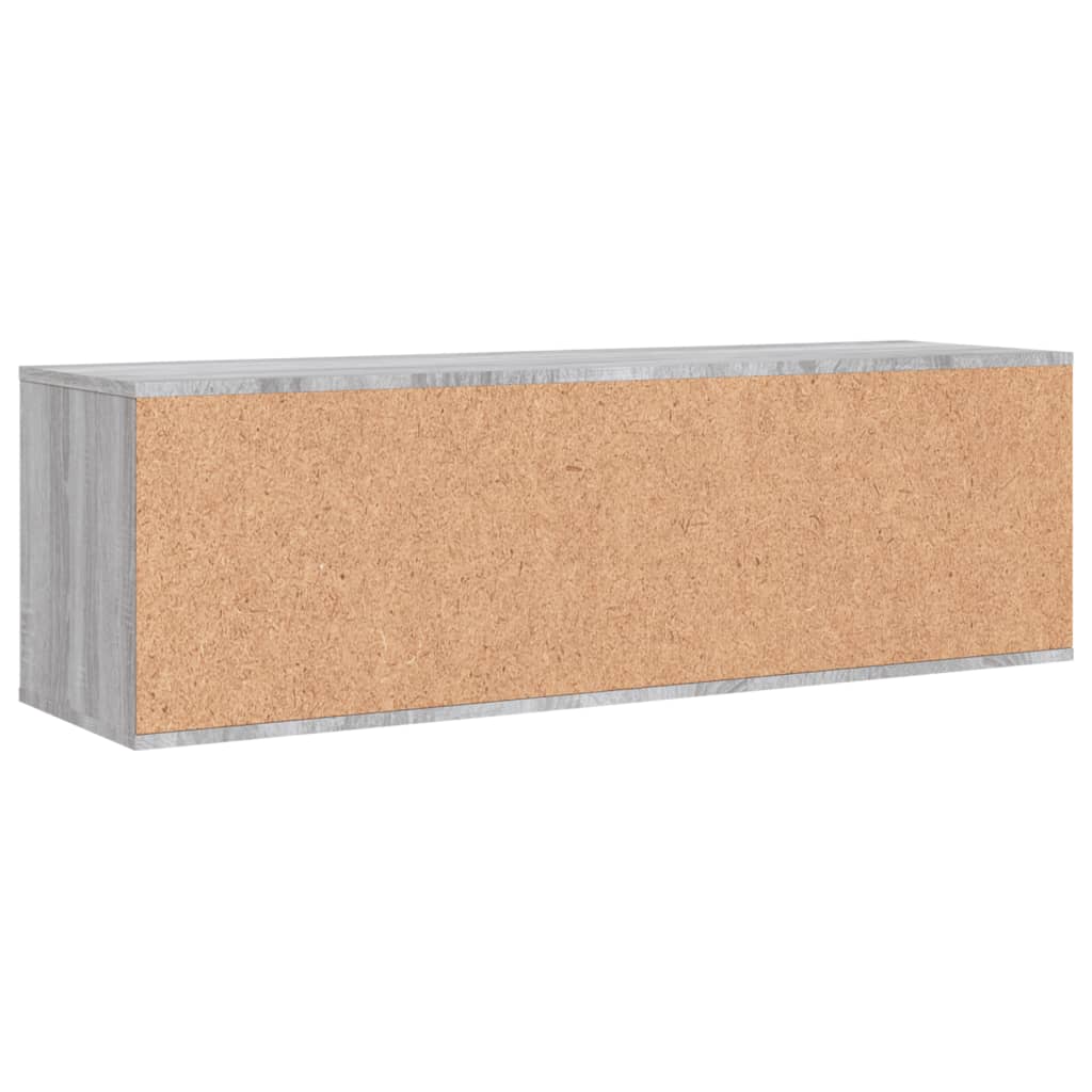 vidaXL TV Cabinet Grey Sonoma 120x34x37 cm Engineered Wood
