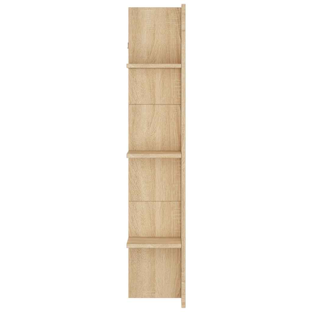 vidaXL TV Cabinet Sonoma Oak 152x22x113 cm Engineered Wood