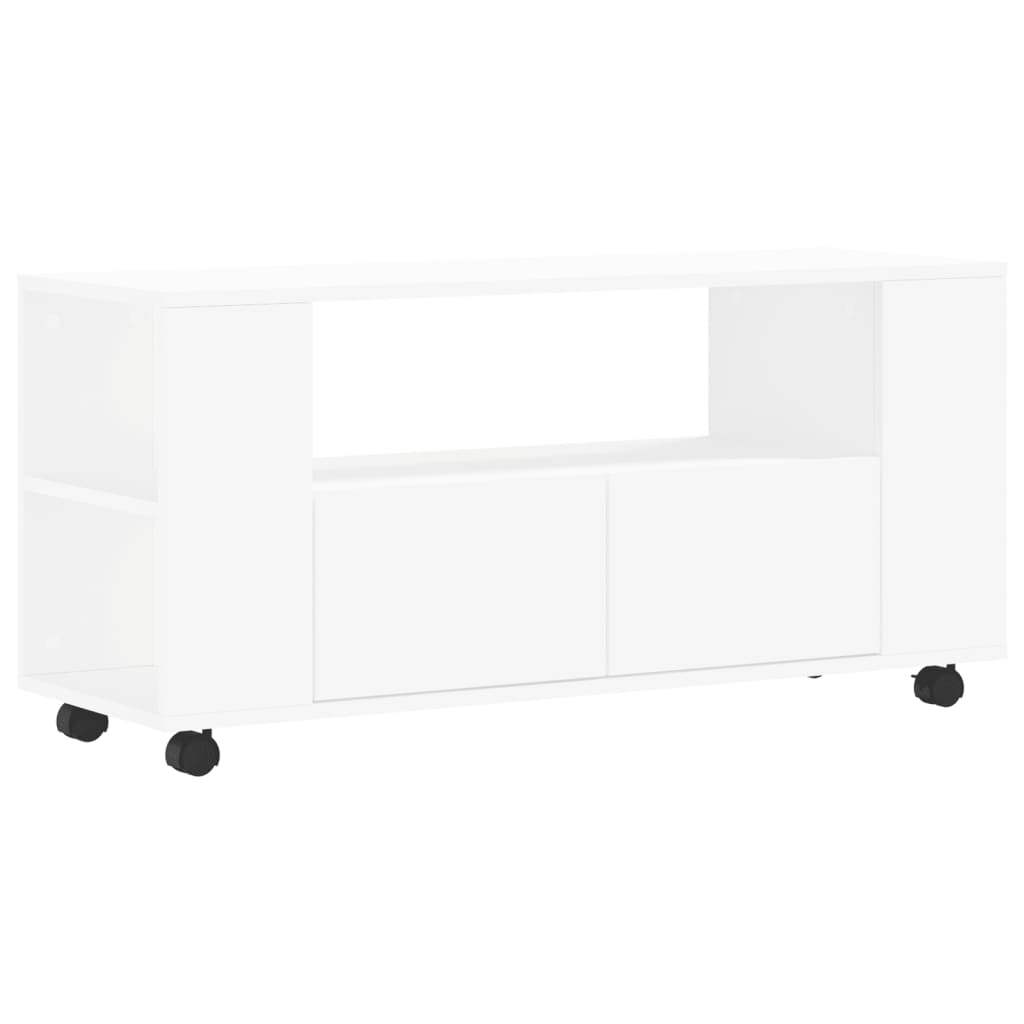 vidaXL TV Cabinet White 102x34,5x43 cm Engineered Wood