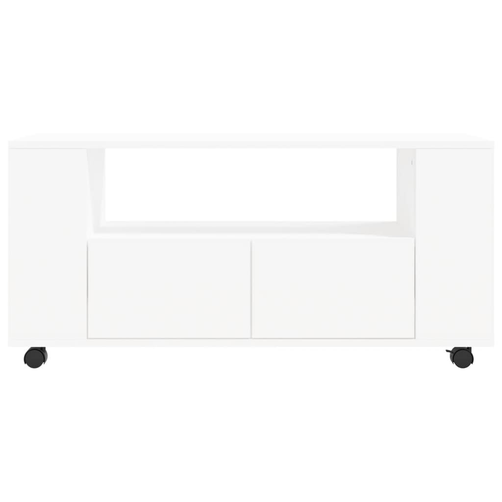 vidaXL TV Cabinet White 102x34.5x43 cm Engineered Wood