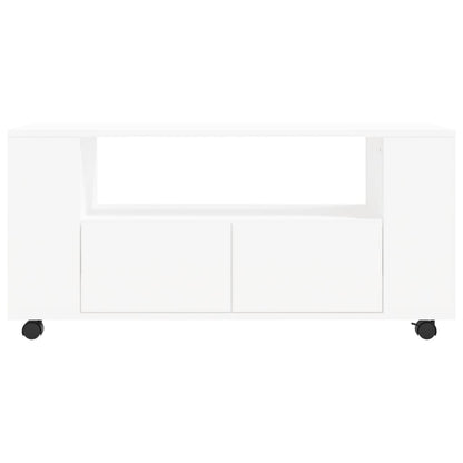 vidaXL TV Cabinet White 102x34.5x43 cm Engineered Wood