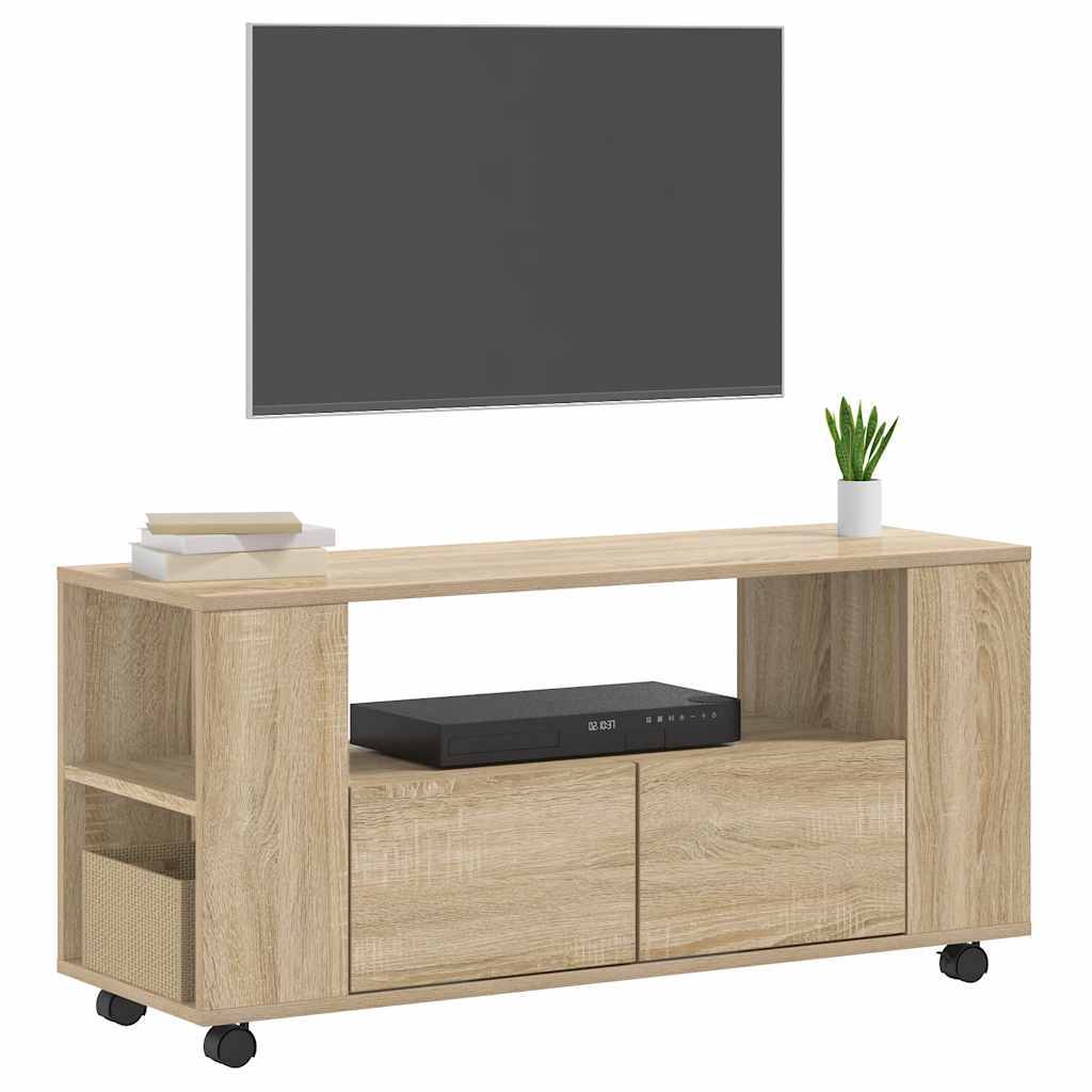 vidaXL TV Cabinet Sonoma Oak 102x34.5x43 cm Engineered Wood
