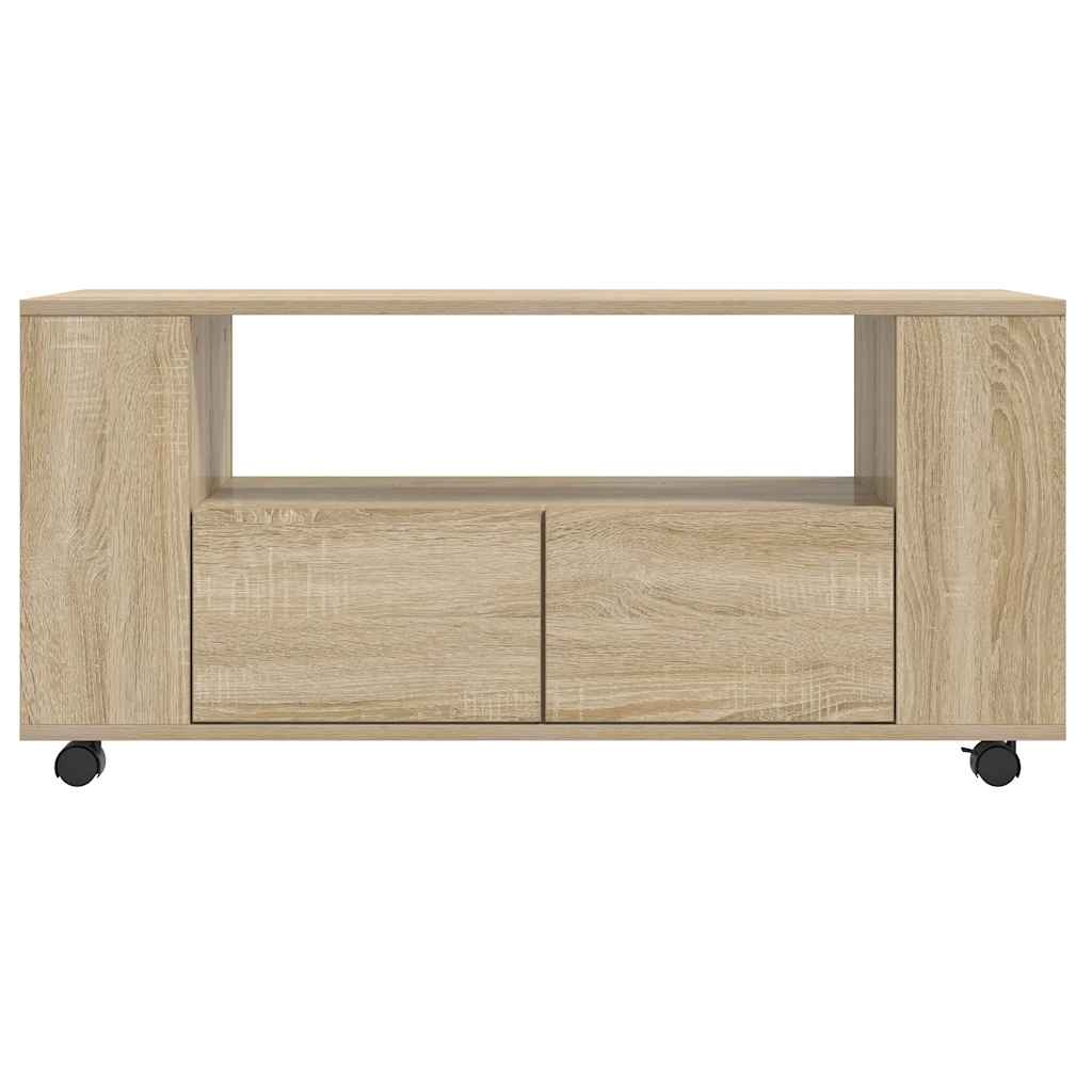 vidaXL TV Cabinet Sonoma Oak 102x34.5x43 cm Engineered Wood