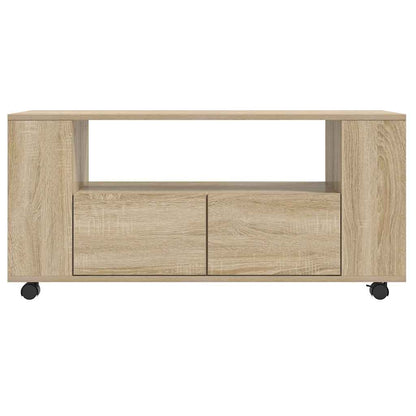 vidaXL TV Cabinet Sonoma Oak 102x34.5x43 cm Engineered Wood