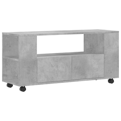 vidaXL TV Cabinet Concrete Grey 102x34,5x43 cm Engineered Wood