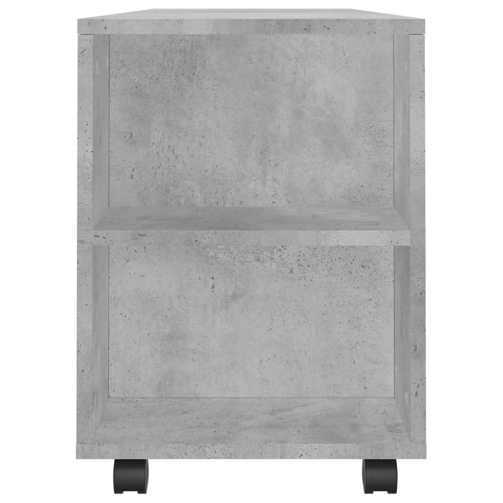 vidaXL TV Cabinet Concrete Grey 102x34,5x43 cm Engineered Wood