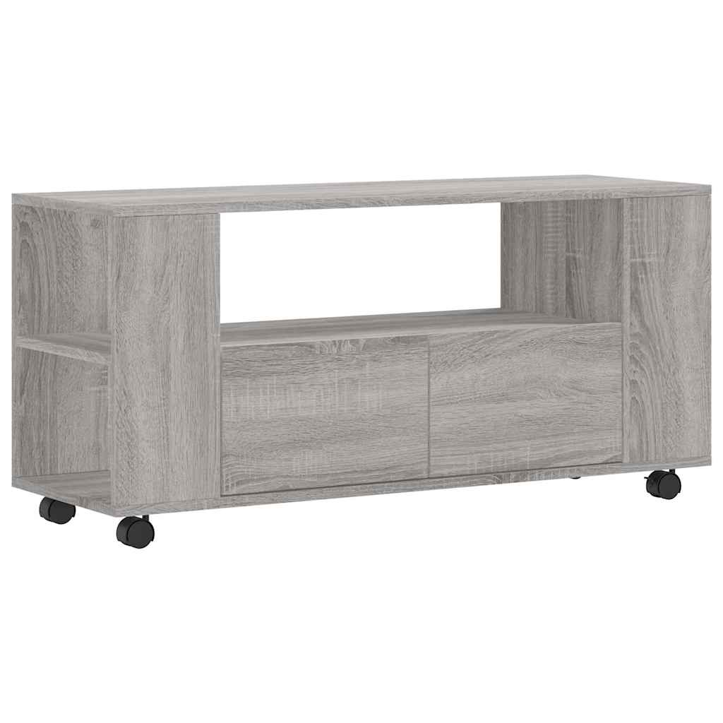 vidaXL TV Cabinet Grey Sonoma 102x34,5x43 cm Engineered Wood