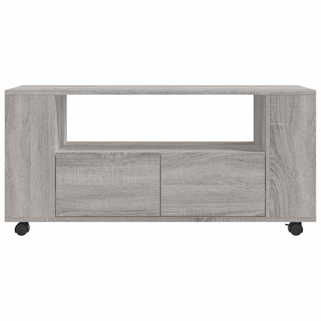 vidaXL TV Cabinet Grey Sonoma 102x34.5x43 cm Engineered Wood