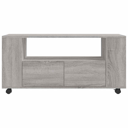 vidaXL TV Cabinet Grey Sonoma 102x34.5x43 cm Engineered Wood