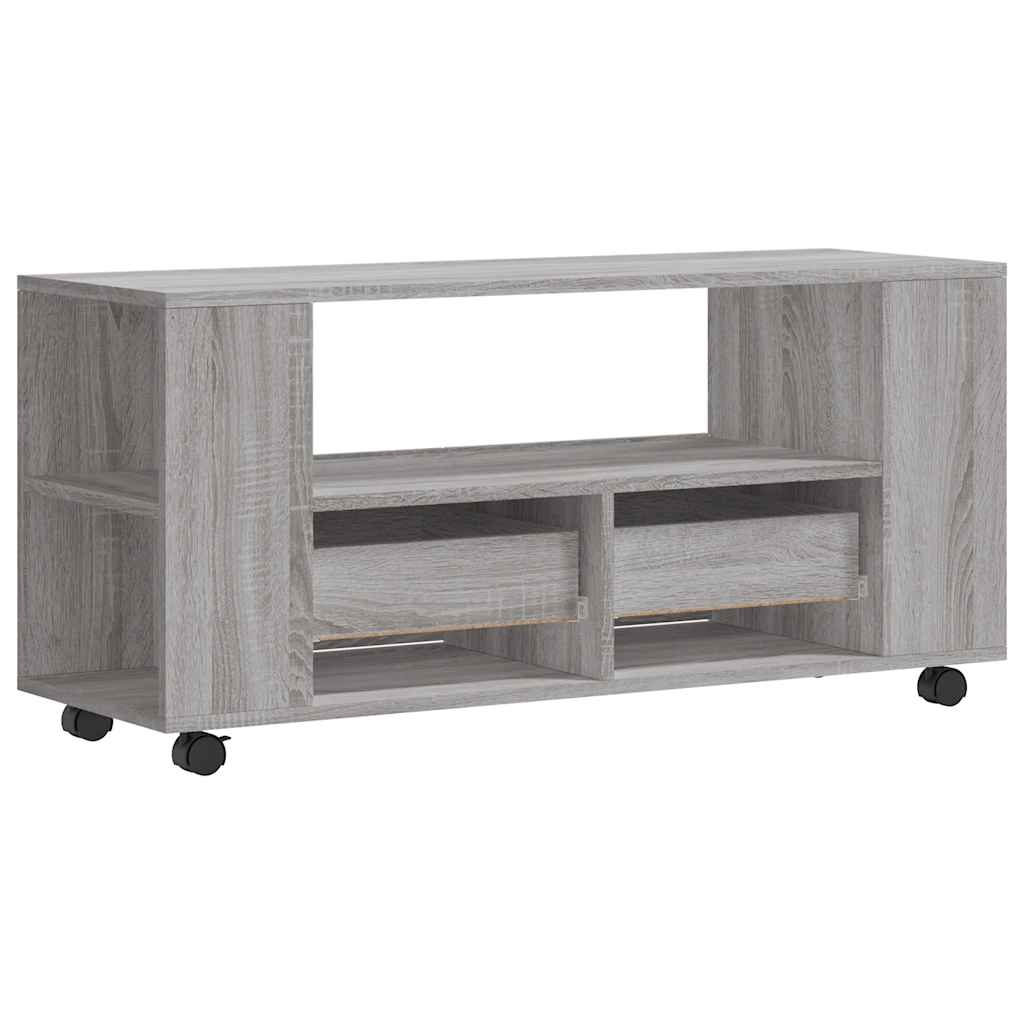 vidaXL TV Cabinet Grey Sonoma 102x34,5x43 cm Engineered Wood