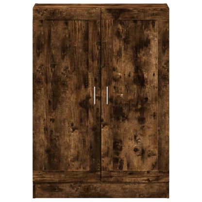 vidaXL Book Cabinet Smoked Oak 82,5x30,5x115 cm Engineered Wood
