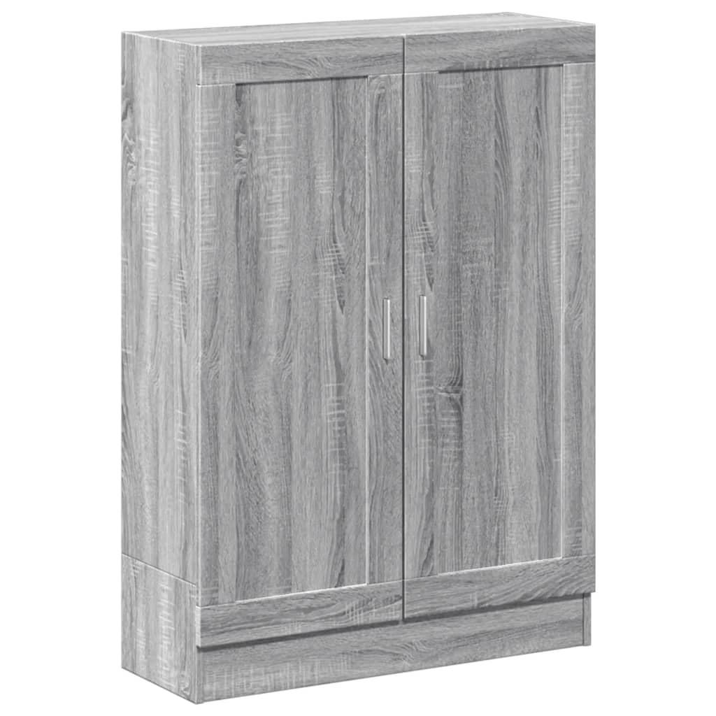 vidaXL Book Cabinet Grey Sonoma 82,5x30,5x115 cm Engineered Wood
