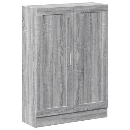 vidaXL Book Cabinet Grey Sonoma 82,5x30,5x115 cm Engineered Wood