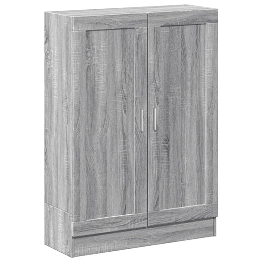 vidaXL Book Cabinet Grey Sonoma 82,5x30,5x115 cm Engineered Wood