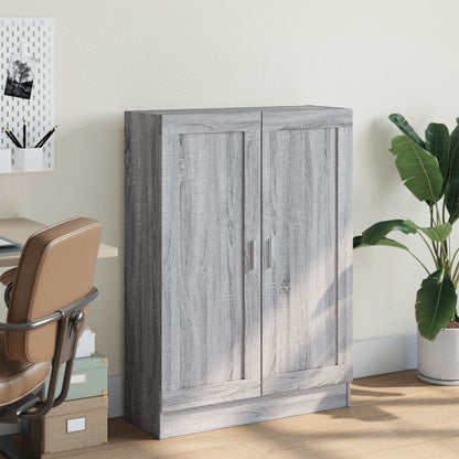 vidaXL Book Cabinet Grey Sonoma 82,5x30,5x115 cm Engineered Wood
