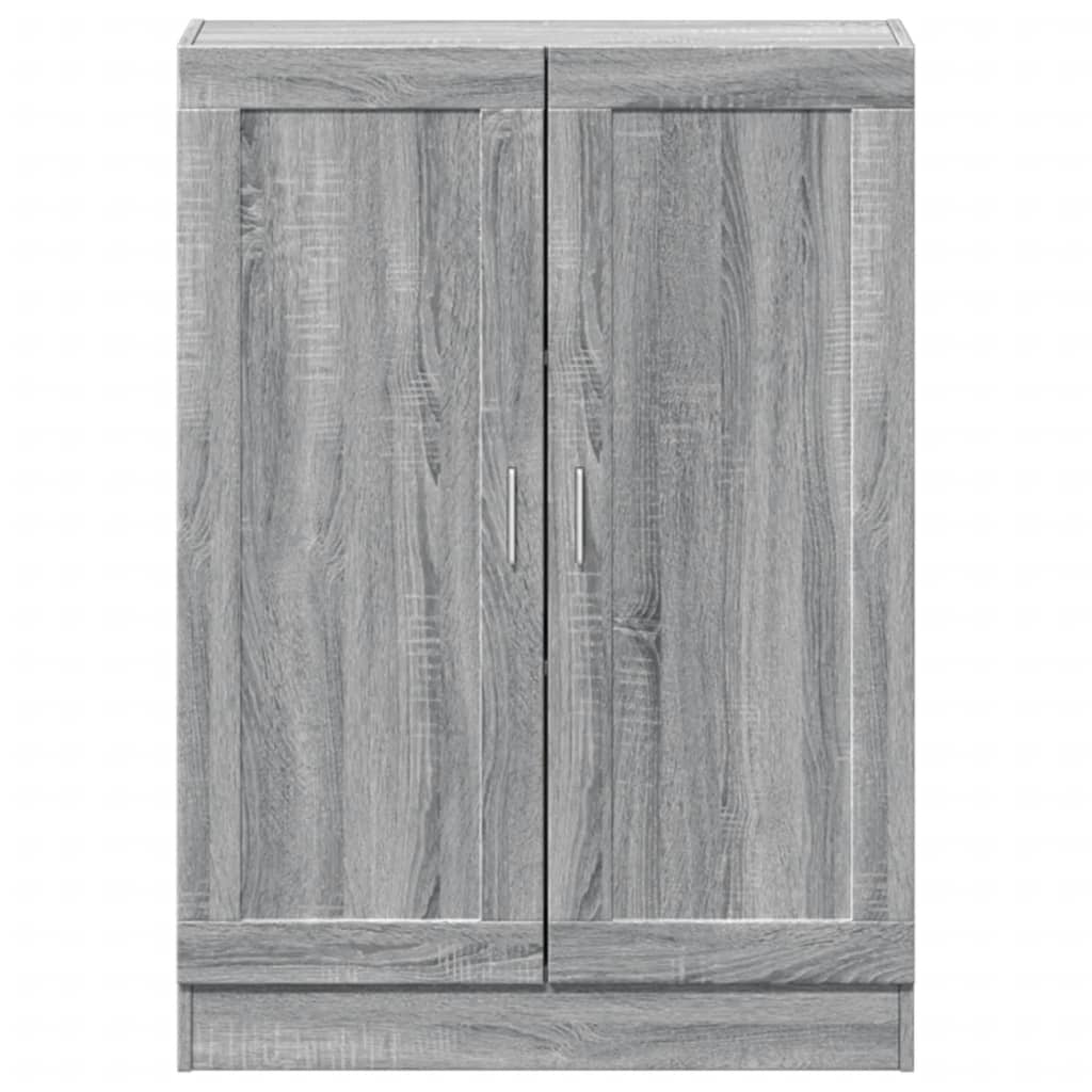 vidaXL Book Cabinet Grey Sonoma 82,5x30,5x115 cm Engineered Wood