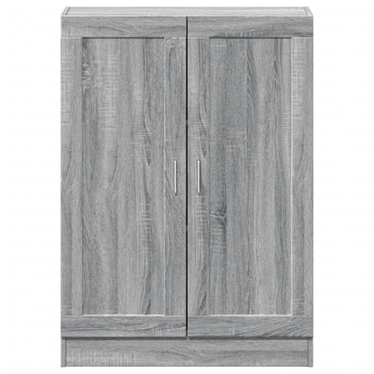 vidaXL Book Cabinet Grey Sonoma 82,5x30,5x115 cm Engineered Wood