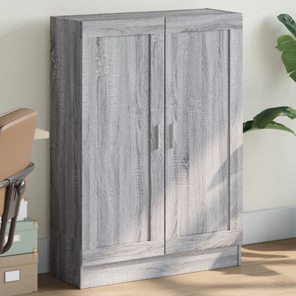 vidaXL Book Cabinet Grey Sonoma 82,5x30,5x115 cm Engineered Wood