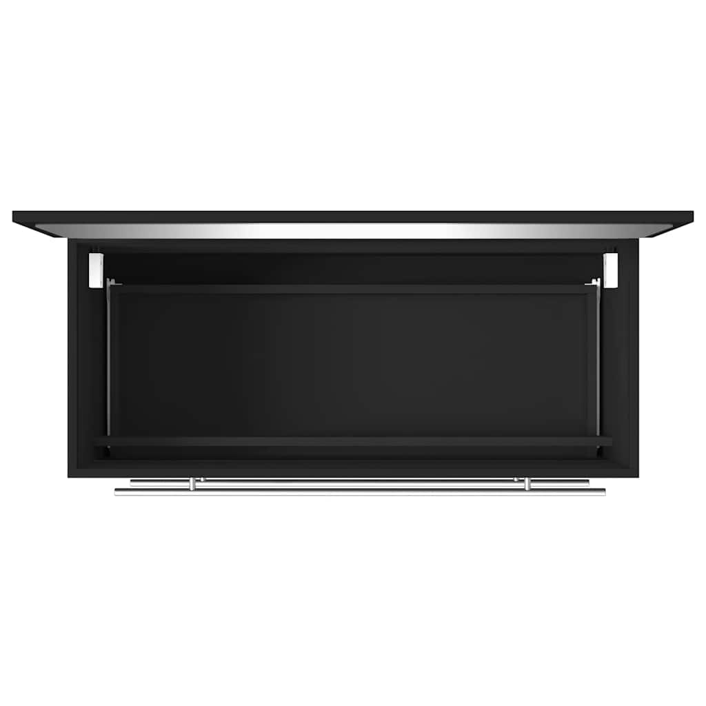 vidaXL Bathroom Cabinet With Mirror | Black | Engineered Wood | Medium