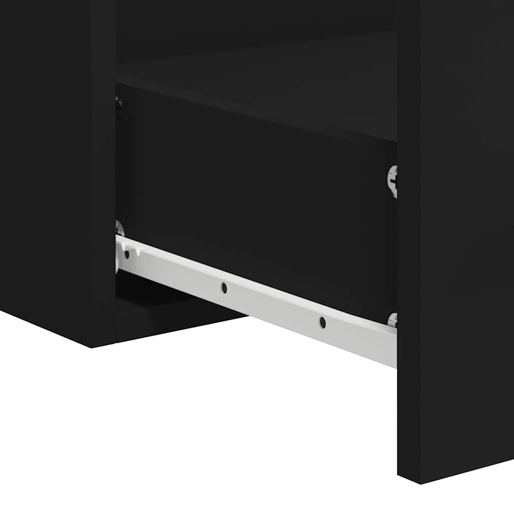 vidaXL Bathroom Cabinet With Mirror | Black | Engineered Wood | Medium